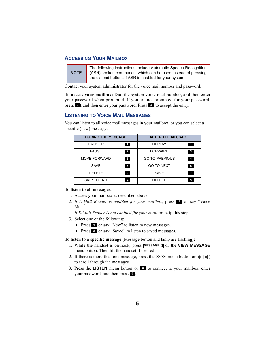 Inter-Tel 7000 8662 User Manual | Page 7 / 90
