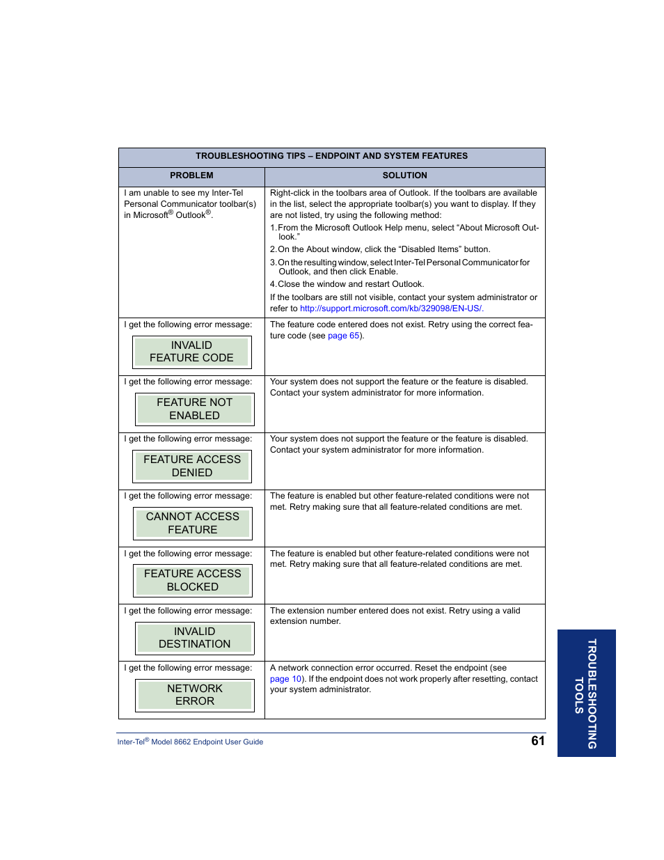 Inter-Tel 7000 8662 User Manual | Page 75 / 90