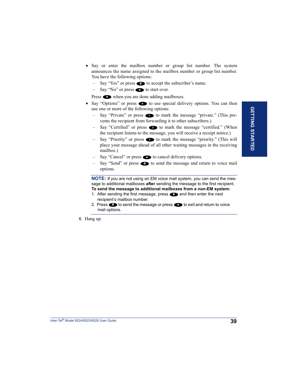 Inter-Tel 8526 User Manual | Page 51 / 114