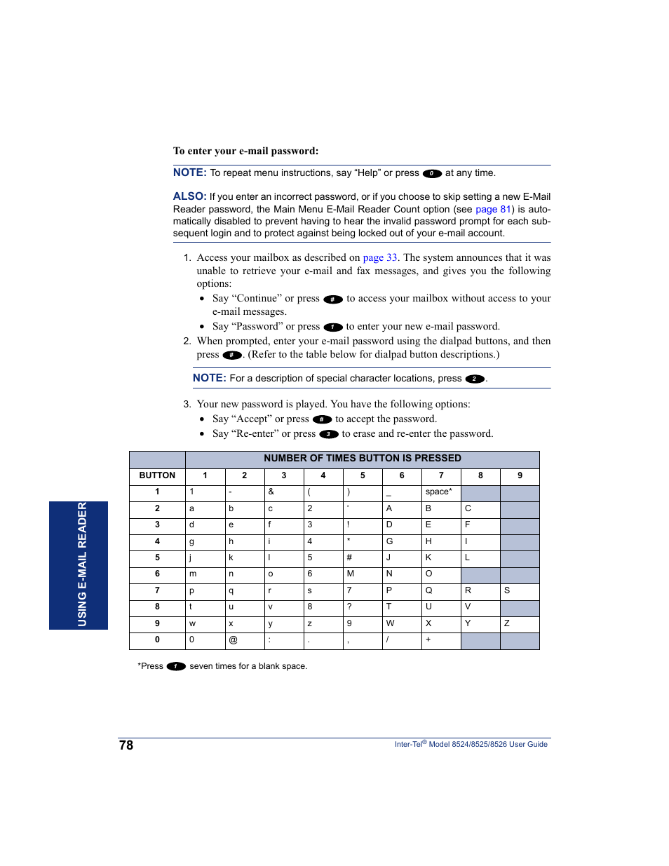 Inter-Tel 8526 User Manual | Page 90 / 114