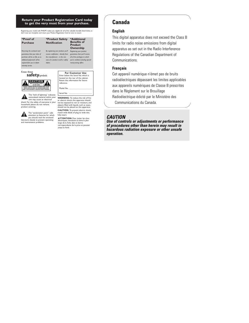 Canada, Caution, Safety | I/O Magic EXP3321 User Manual | Page 4 / 15