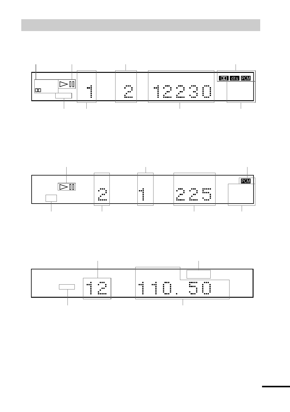 Front panel display | I/O Magic DAV-S500 User Manual | Page 11 / 84