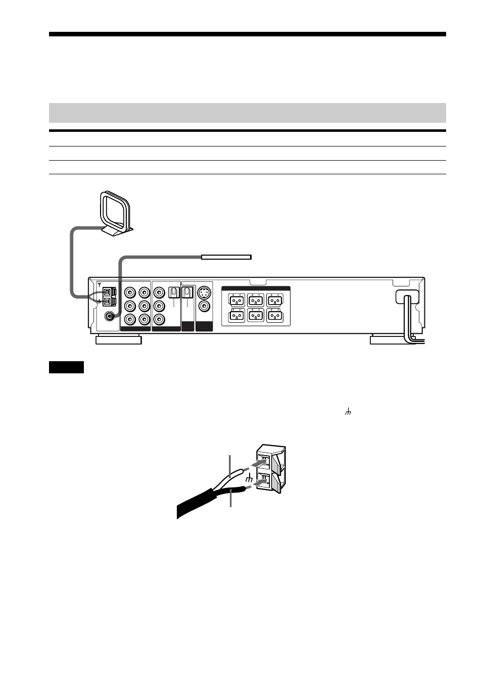 Step 2: antenna hookups, Terminals for connecting the antennas, Am loop antenna fm wire antenna | I/O Magic DAV-S500 User Manual | Page 20 / 84