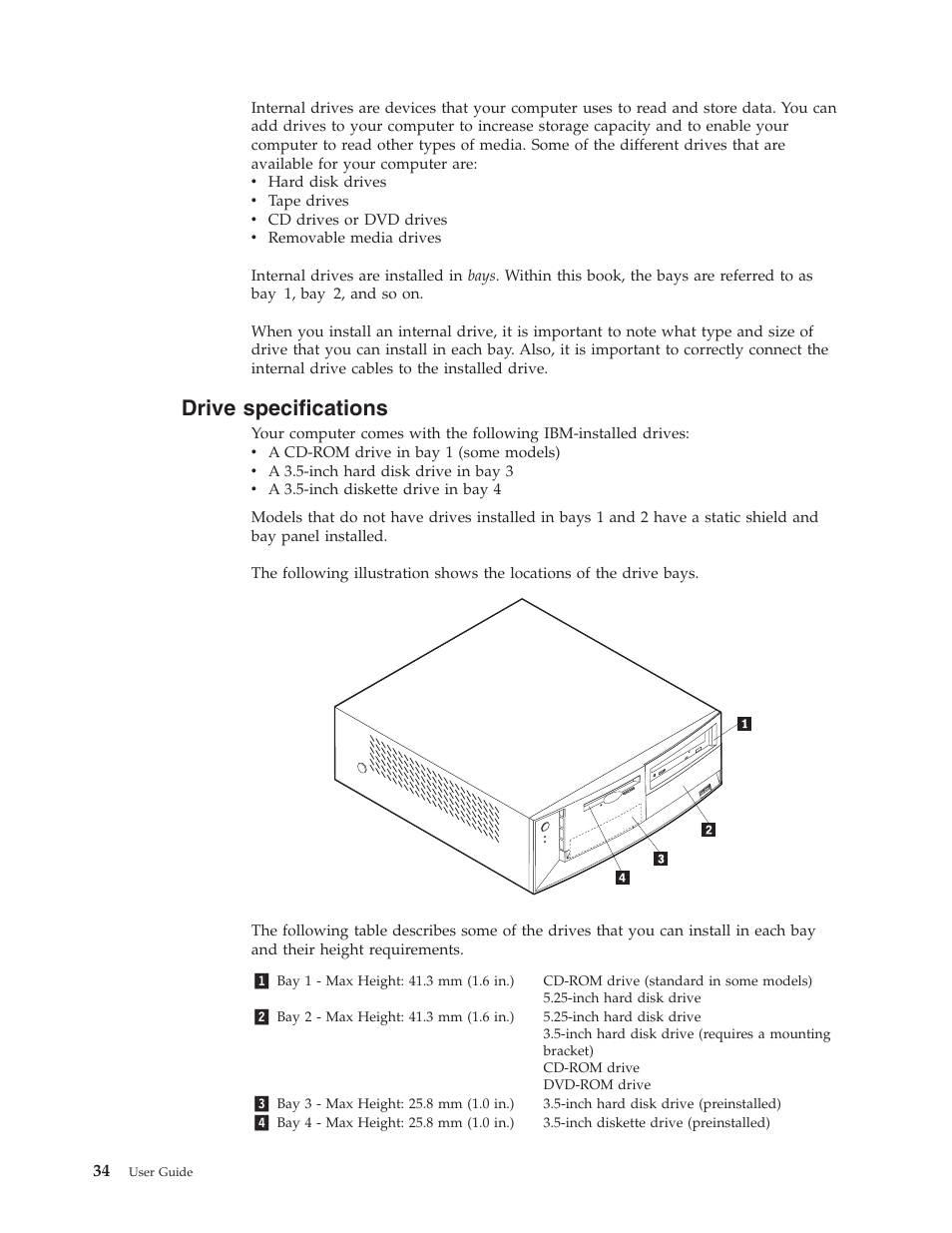 Drive specifications | IBM Partner Pavilion 6350 User Manual | Page 46 / 86