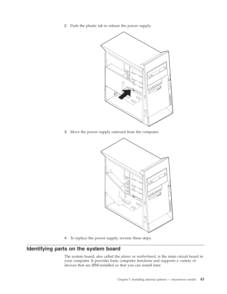 Identifying parts on the system board | IBM Partner Pavilion 6350 User Manual | Page 55 / 86