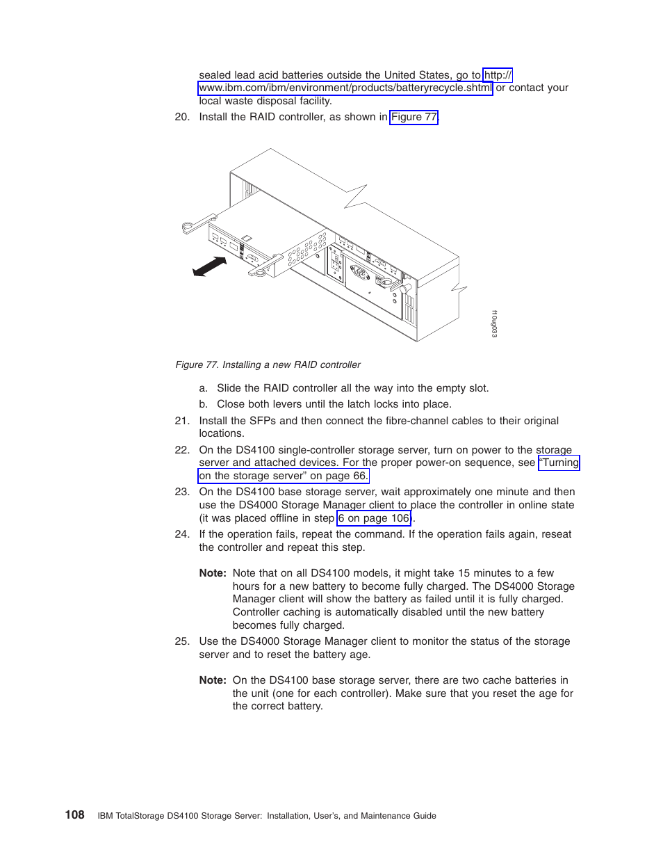 Installing, Raid, Controller | IBM Partner Pavilion DS4100 User Manual | Page 140 / 180