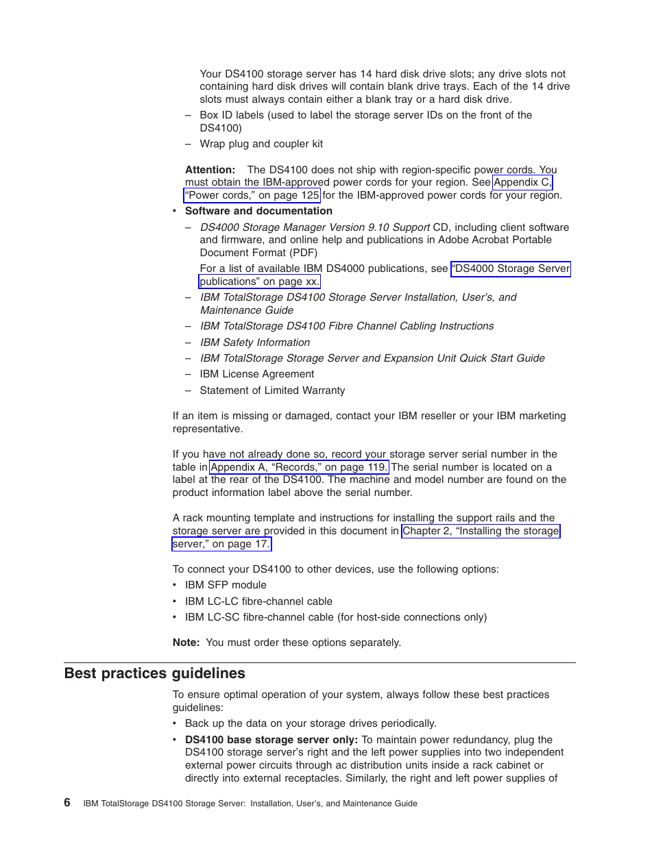 Best practices guidelines, Best, Practices | Guidelines | IBM Partner Pavilion DS4100 User Manual | Page 38 / 180