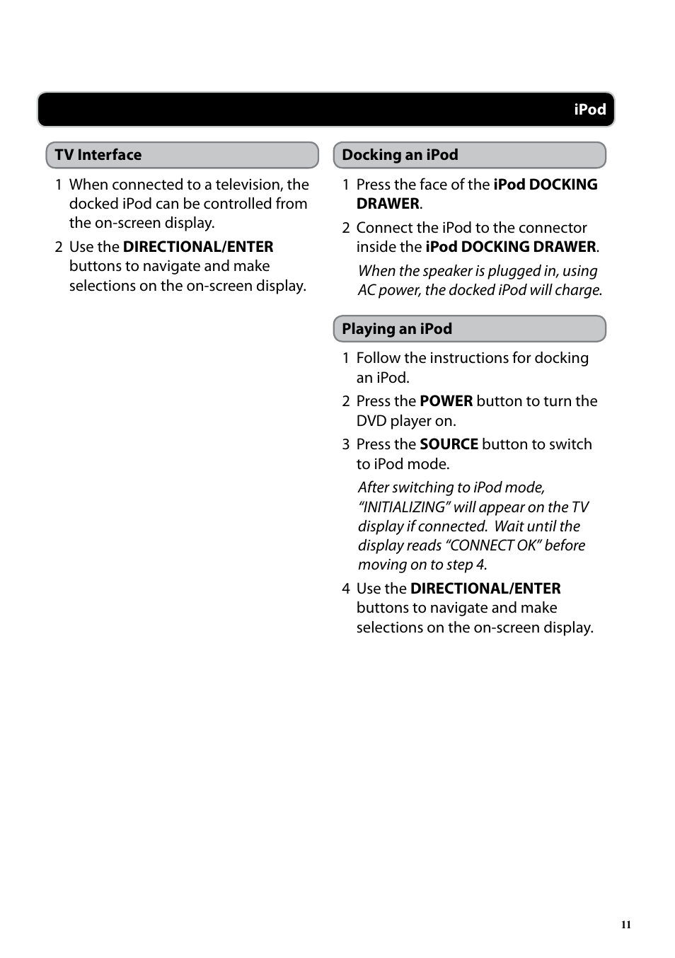 iLive ID200B User Manual | Page 11 / 16