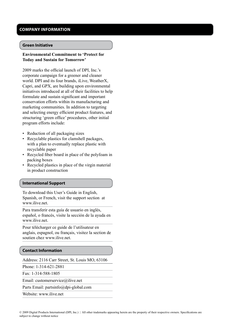 iLive ID200B User Manual | Page 16 / 16