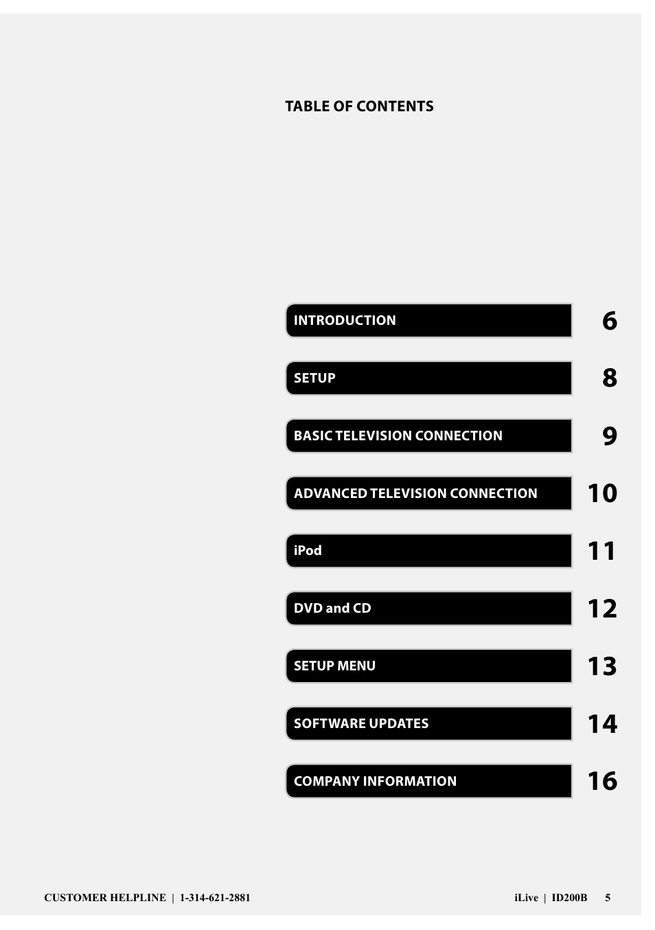 iLive ID200B User Manual | Page 5 / 16
