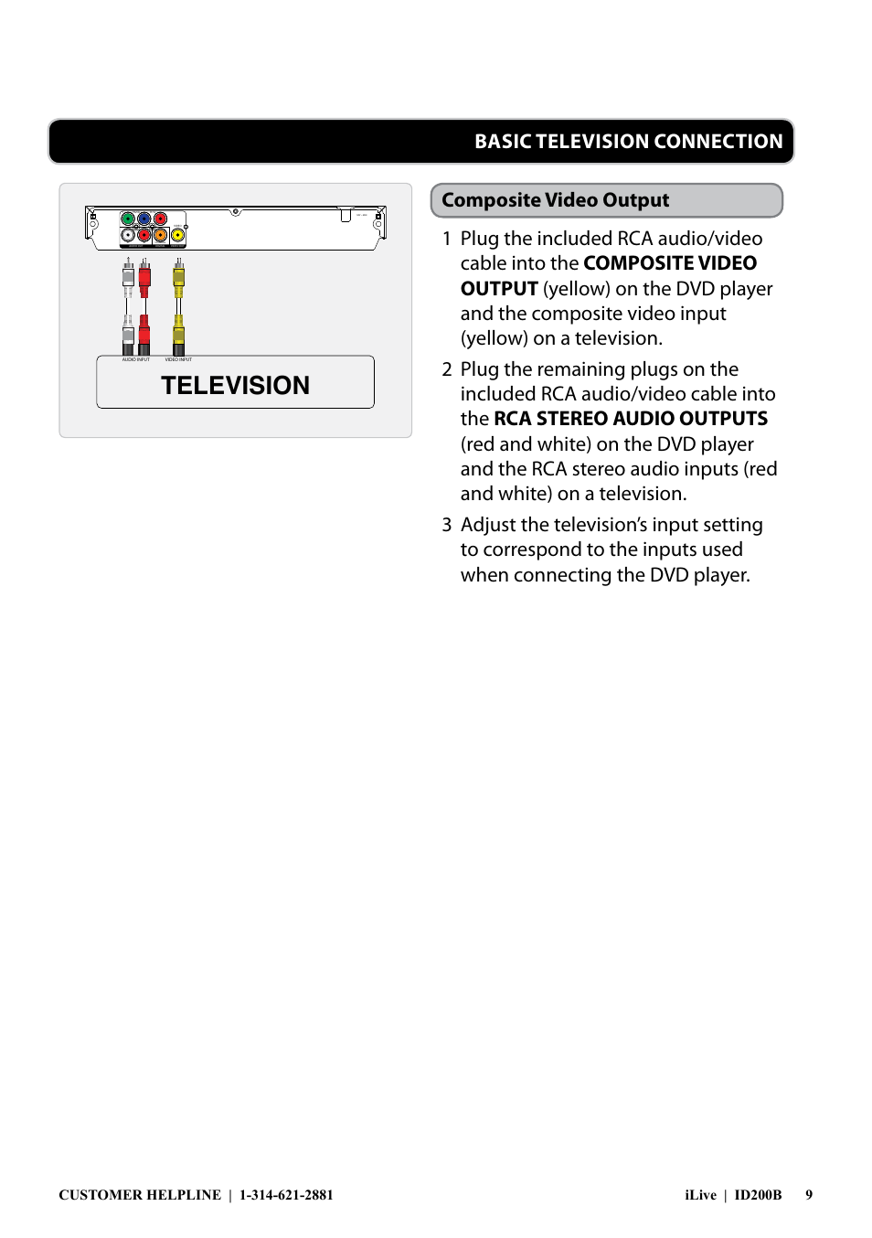 Television | iLive ID200B User Manual | Page 9 / 16