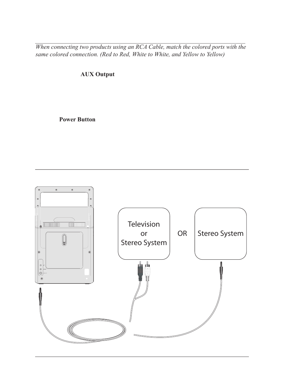 Television or stereo system stereo system | iLive IJ608B User Manual | Page 12 / 24