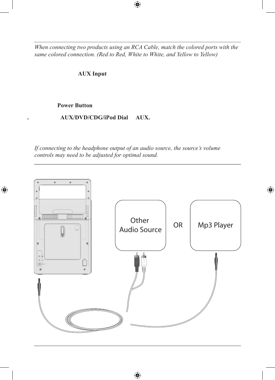 Other audio source mp3 player | iLive IJ608B User Manual | Page 13 / 24