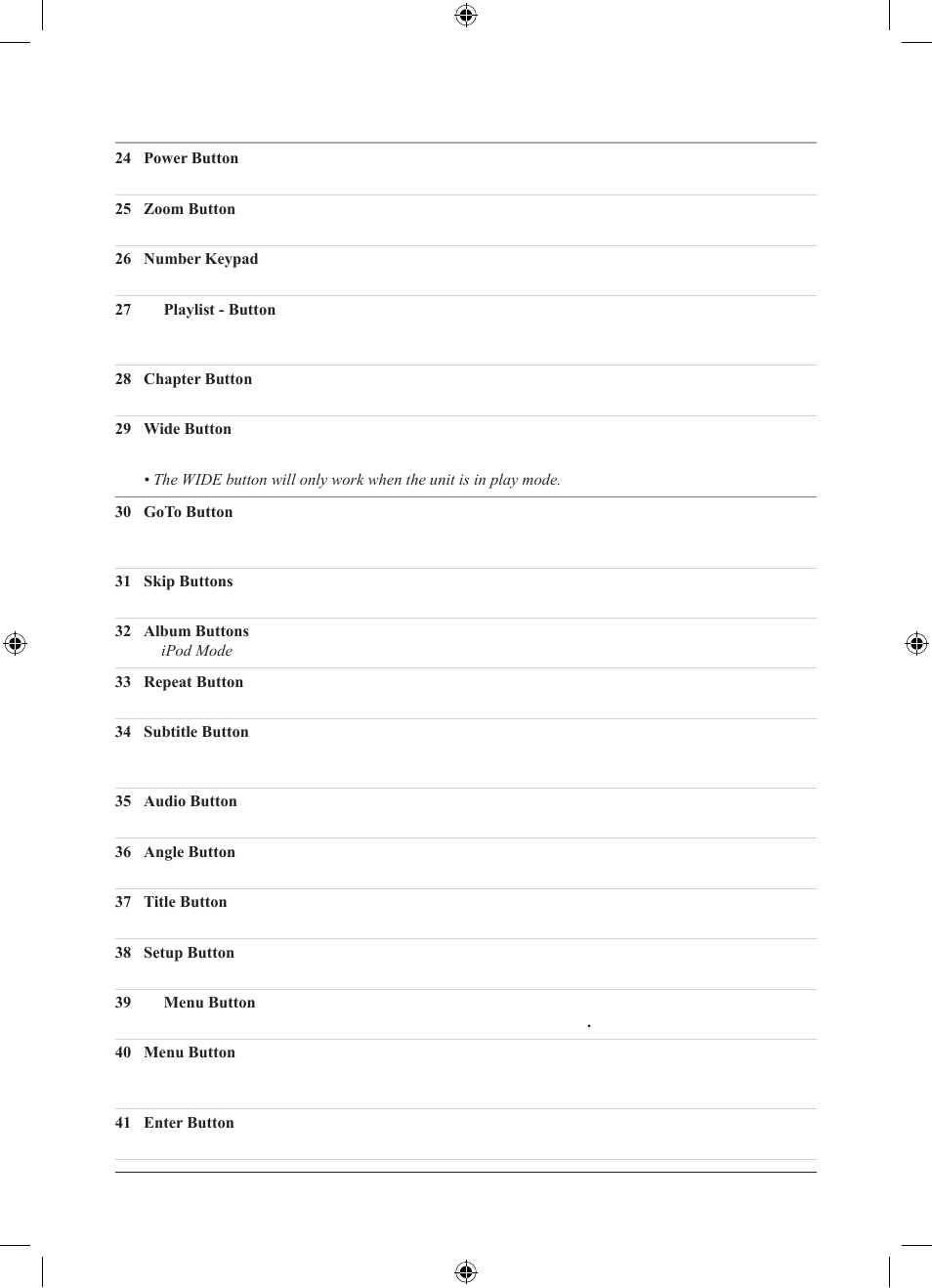 Control definitions: remote control | iLive IJ608B User Manual | Page 19 / 24