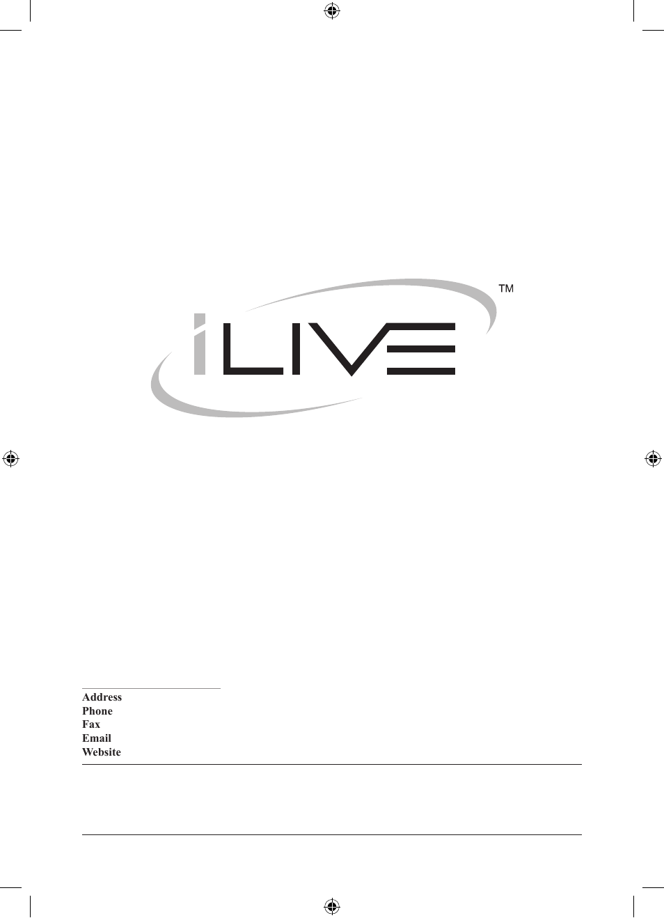Service information | iLive IJ608B User Manual | Page 24 / 24