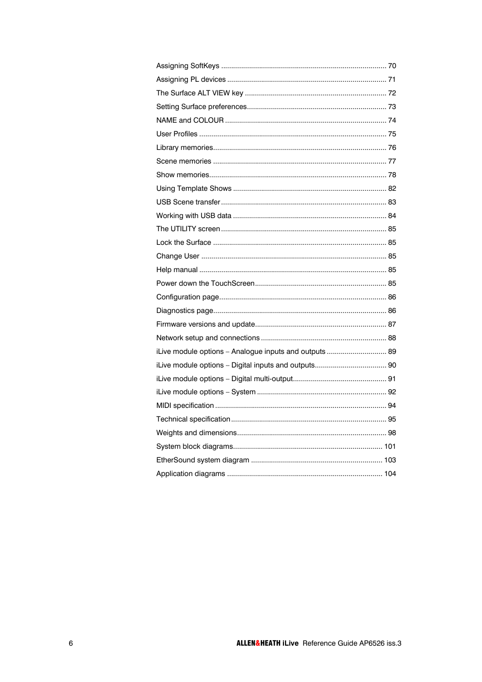 iLive T SERIES AP6526 User Manual | Page 6 / 111