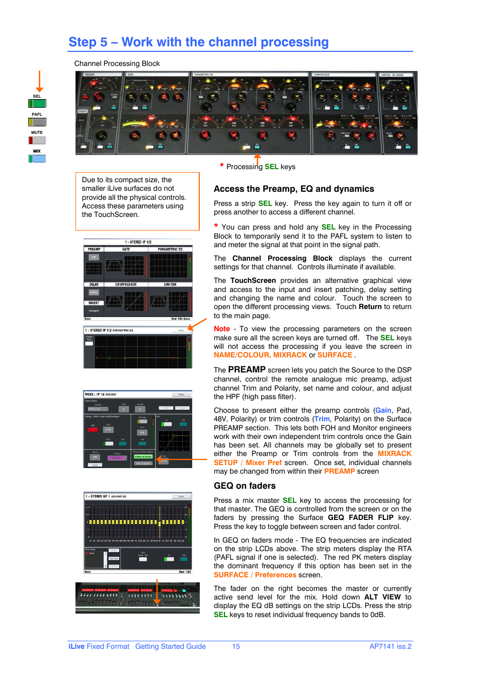 Step 5 – work with the channel processing | iLive AP7141 User Manual | Page 15 / 27