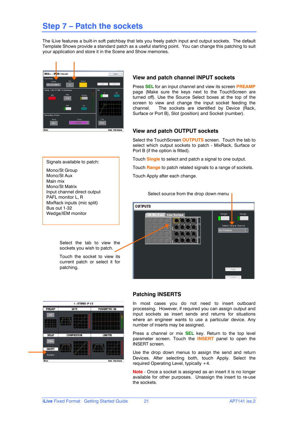 Step 7 – patch the sockets | iLive AP7141 User Manual | Page 21 / 27