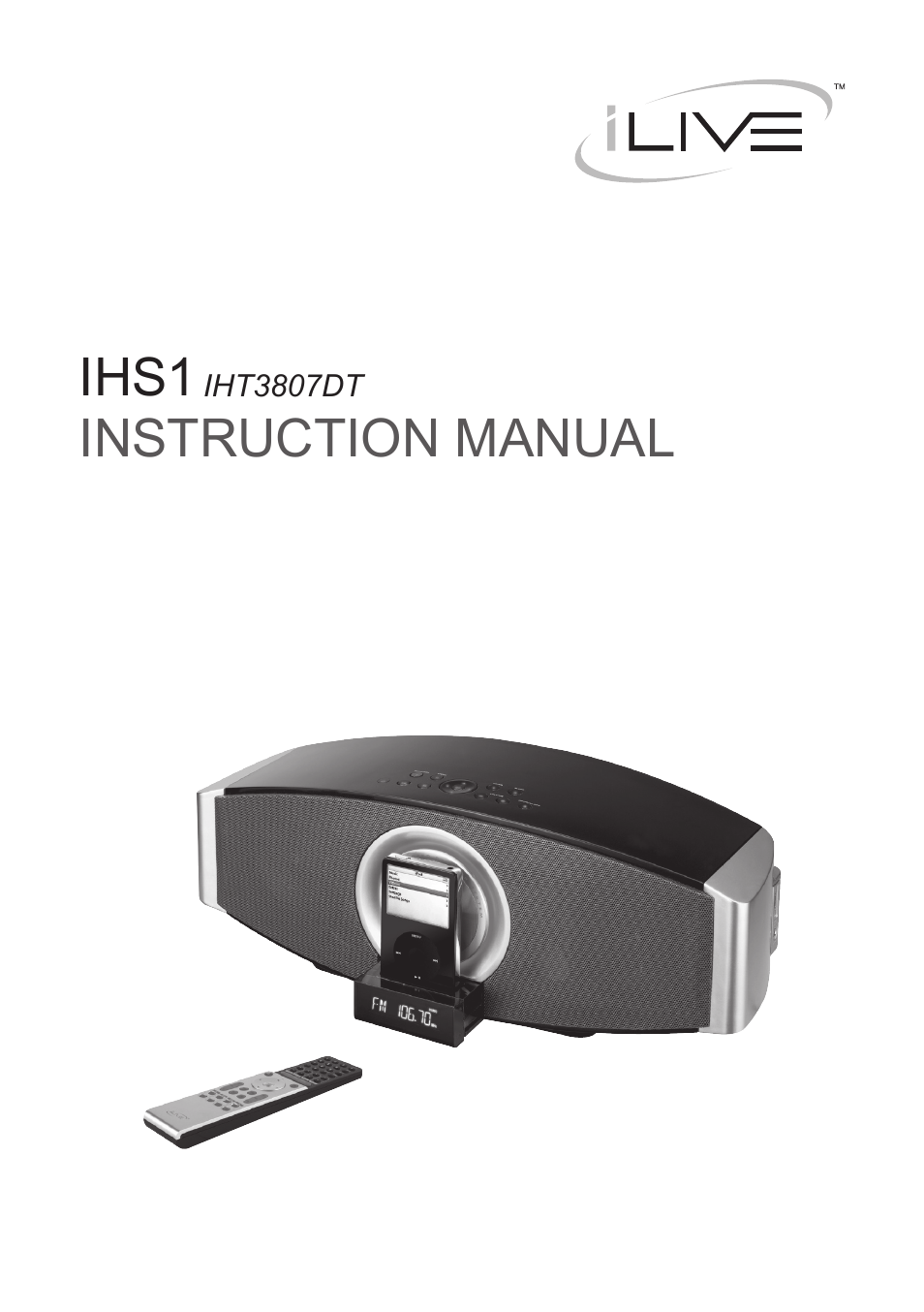 iLive IHS1 IHT3807DT User Manual | 12 pages