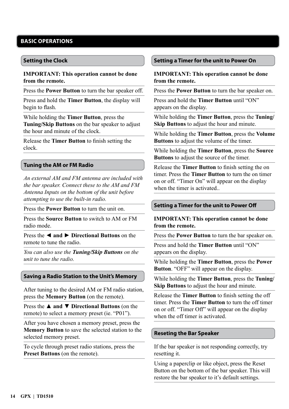 iLive IT319 User Manual | Page 14 / 16