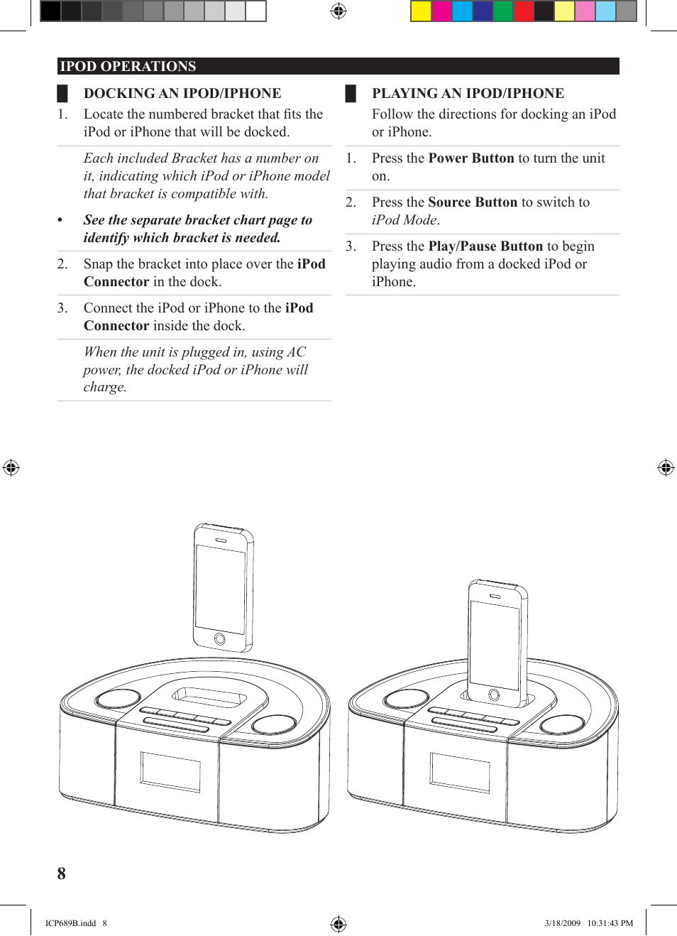 iLive ICP689B User Manual | Page 8 / 16