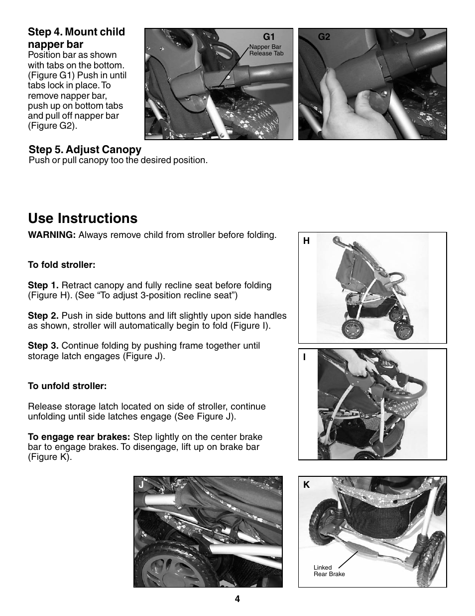Use instructions | InStep RS100 User Manual | Page 4 / 6