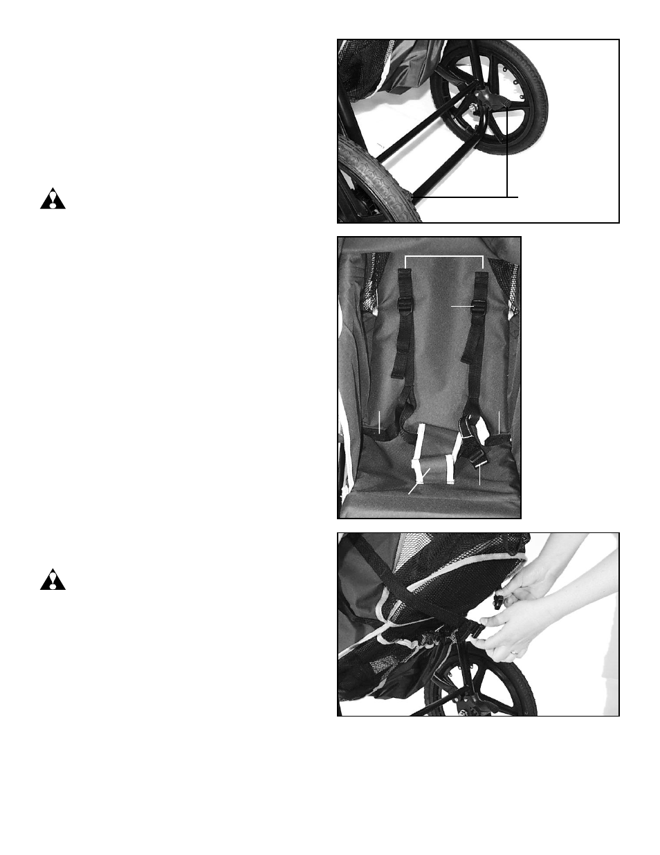 Proper use of seat belts & shoulder straps | InStep 11-EZ256 User Manual | Page 5 / 6