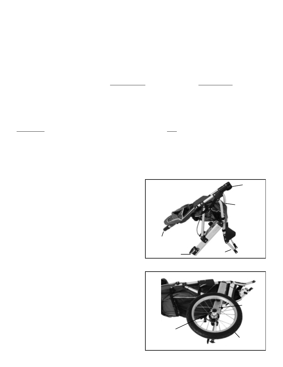 Important, Elite assembly instructions, Stroller assembly instructions | InStep ET100 User Manual | Page 2 / 6