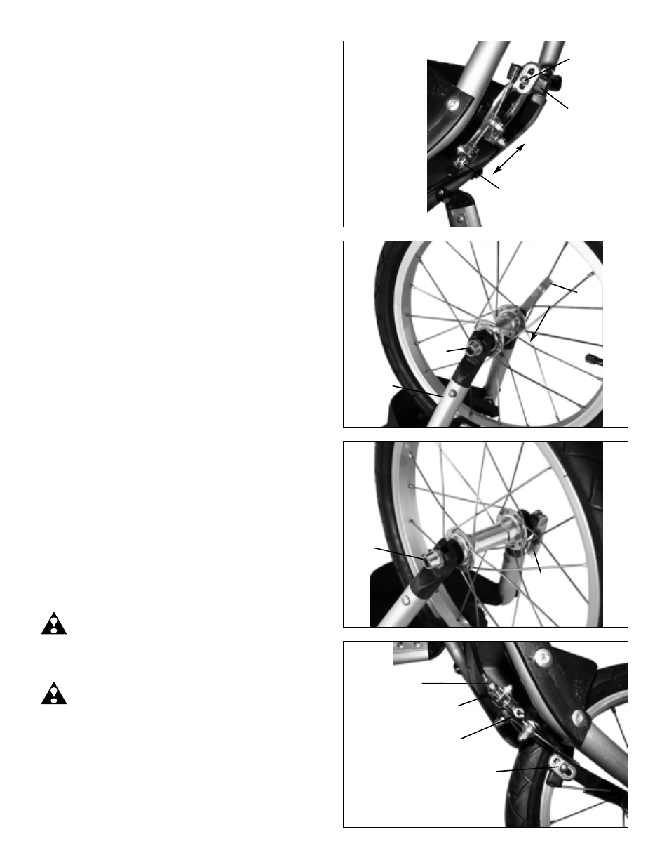 Step 3. front wheel assembly | InStep ET100 User Manual | Page 3 / 6