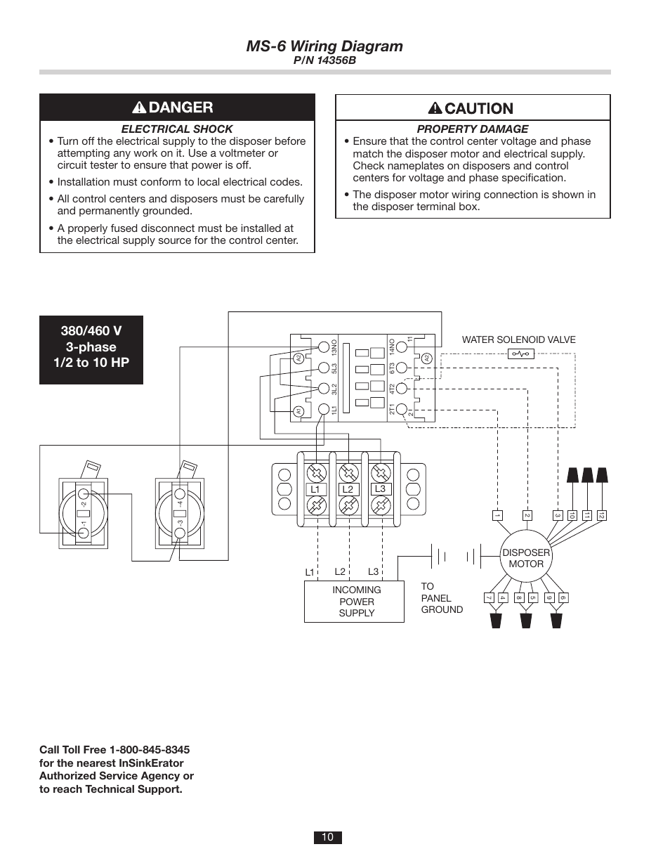 Ms-6 wiring diagram | InSinkErator MS User Manual | Page 10 / 10