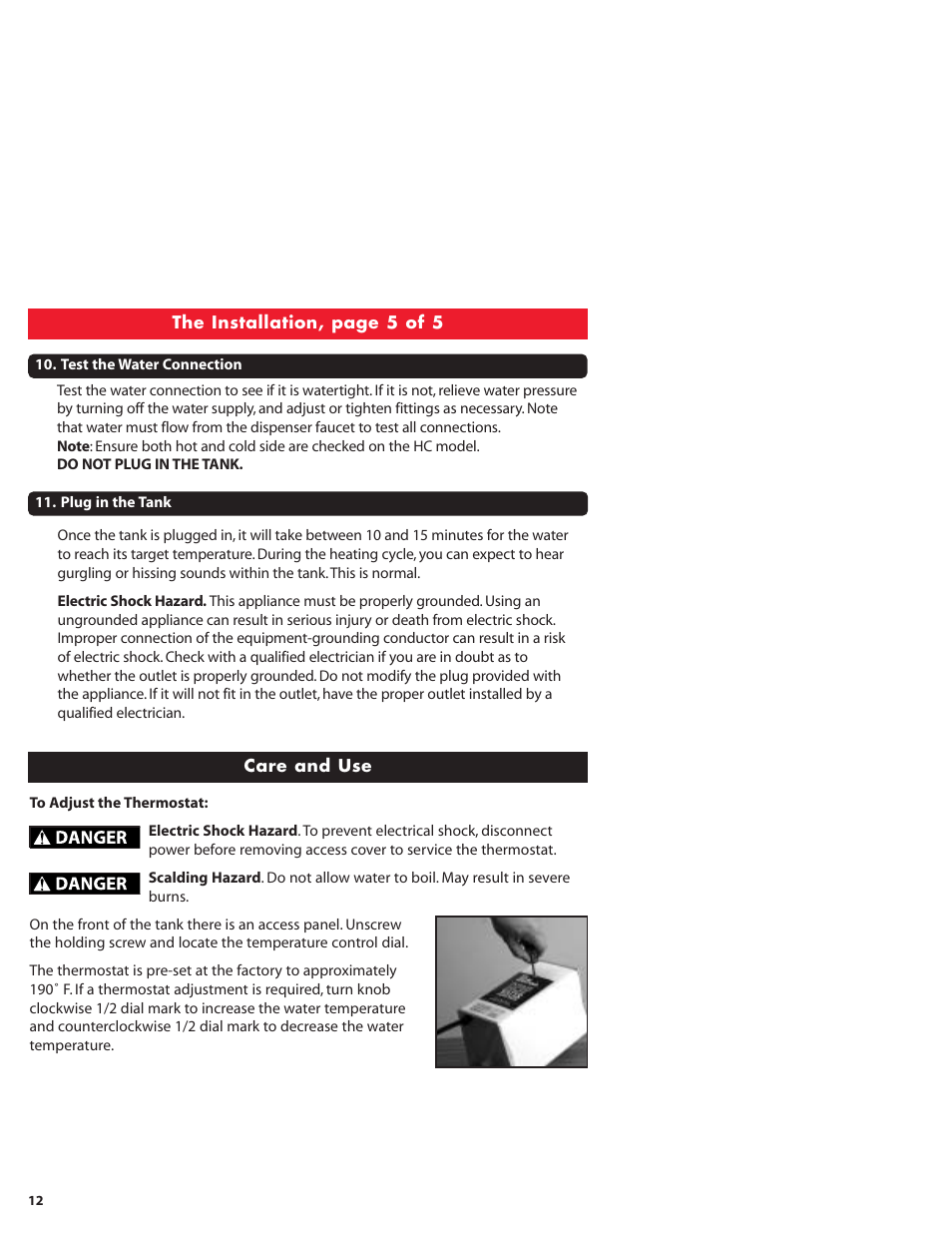 InSinkErator GN1100 User Manual | Page 12 / 17
