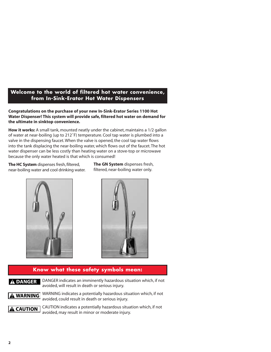 InSinkErator GN1100 User Manual | Page 2 / 17