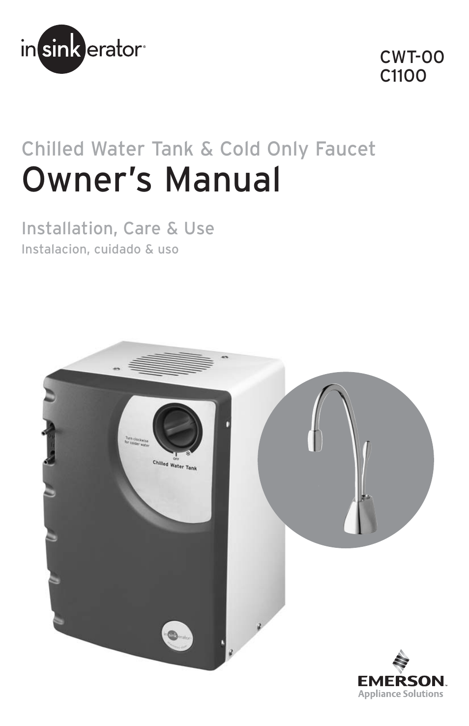 InSinkErator Chilled Water Tank & Cold Only Faucet CWT-00 User Manual | 24 pages