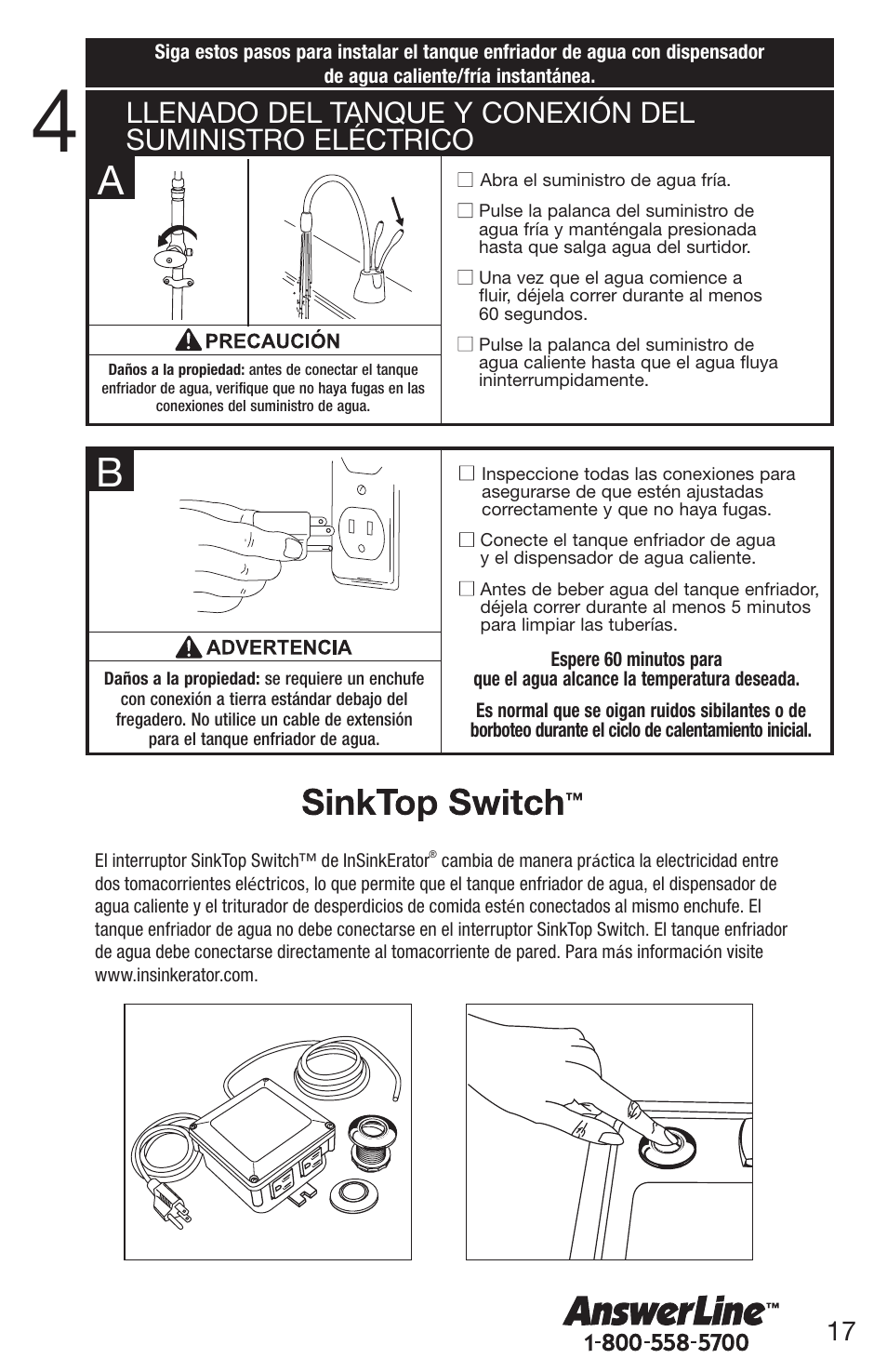 InSinkErator Chilled Water Tank & Cold Only Faucet CWT-00 User Manual | Page 17 / 24