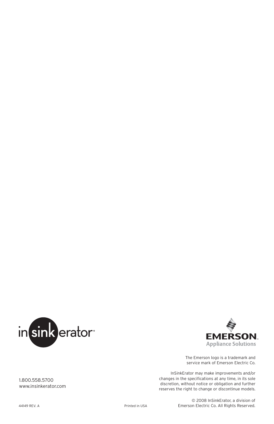 InSinkErator Chilled Water Tank & Cold Only Faucet CWT-00 User Manual | Page 24 / 24