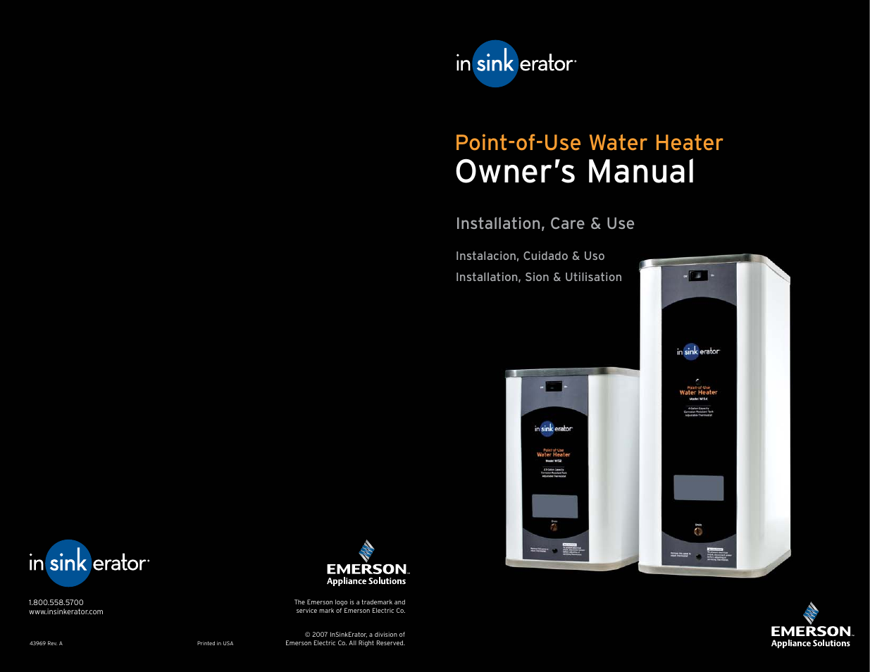 InSinkErator 152 User Manual | 8 pages