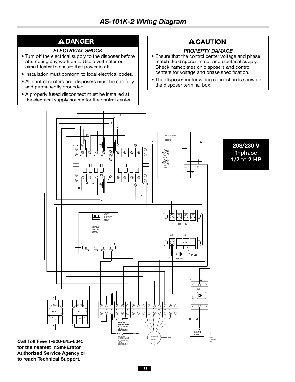 As-101k-2 wiring diagram | InSinkErator AQUASAVER AS-101K User Manual | Page 10 / 12