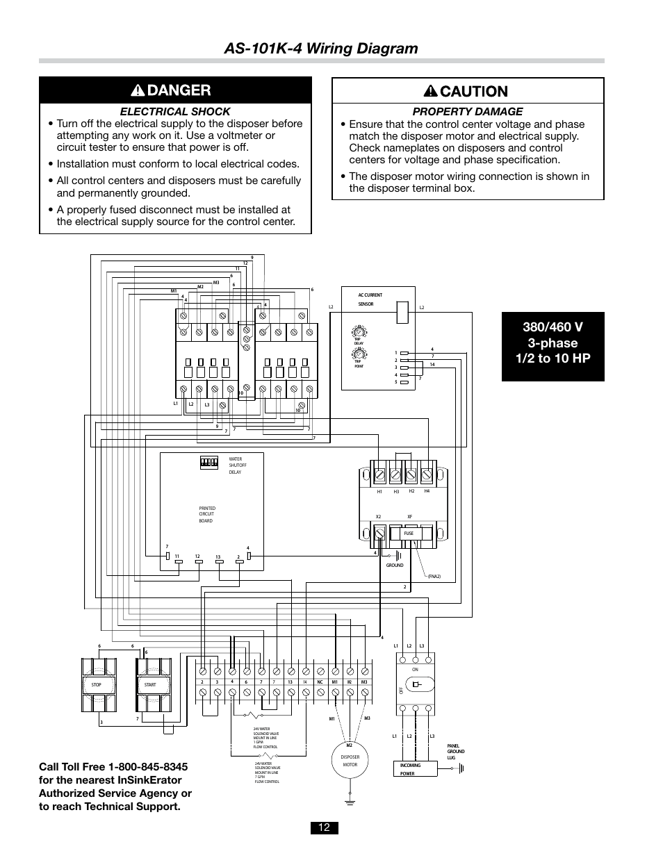 As-101k-4 wiring diagram | InSinkErator AQUASAVER AS-101K User Manual | Page 12 / 12