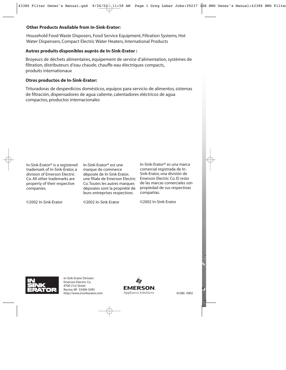 InSinkErator Water Dispenser User Manual | Page 6 / 6