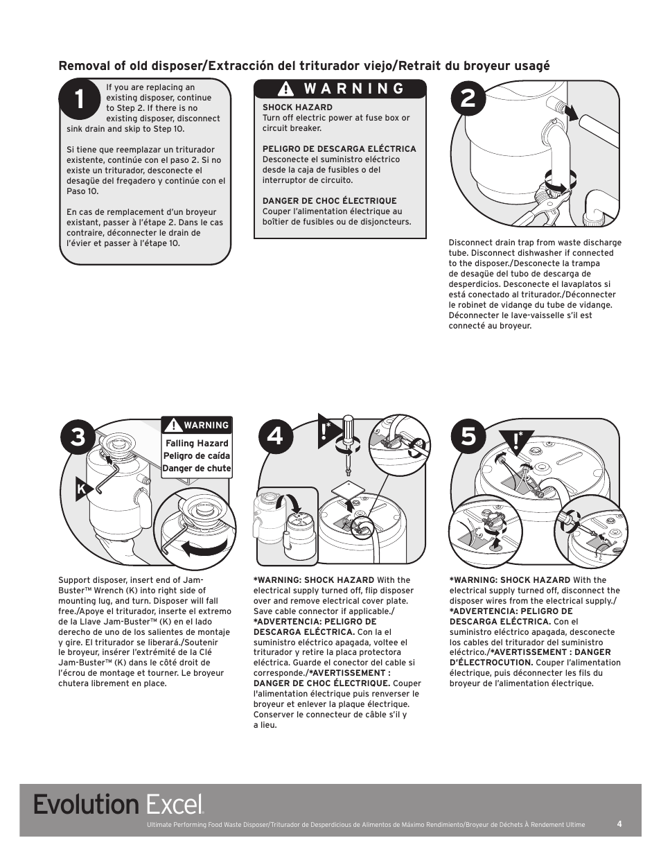 Evolution excel | InSinkErator Evolution Excel User Manual | Page 4 / 14