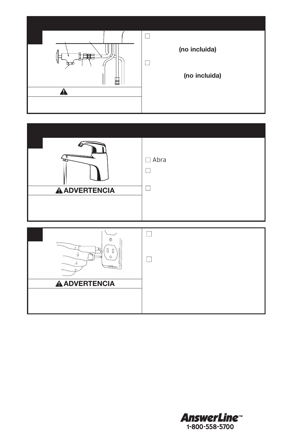 Conexión final de agua, Llene el tanque y después conecte la energía | InSinkErator FAUCET User Manual | Page 17 / 32