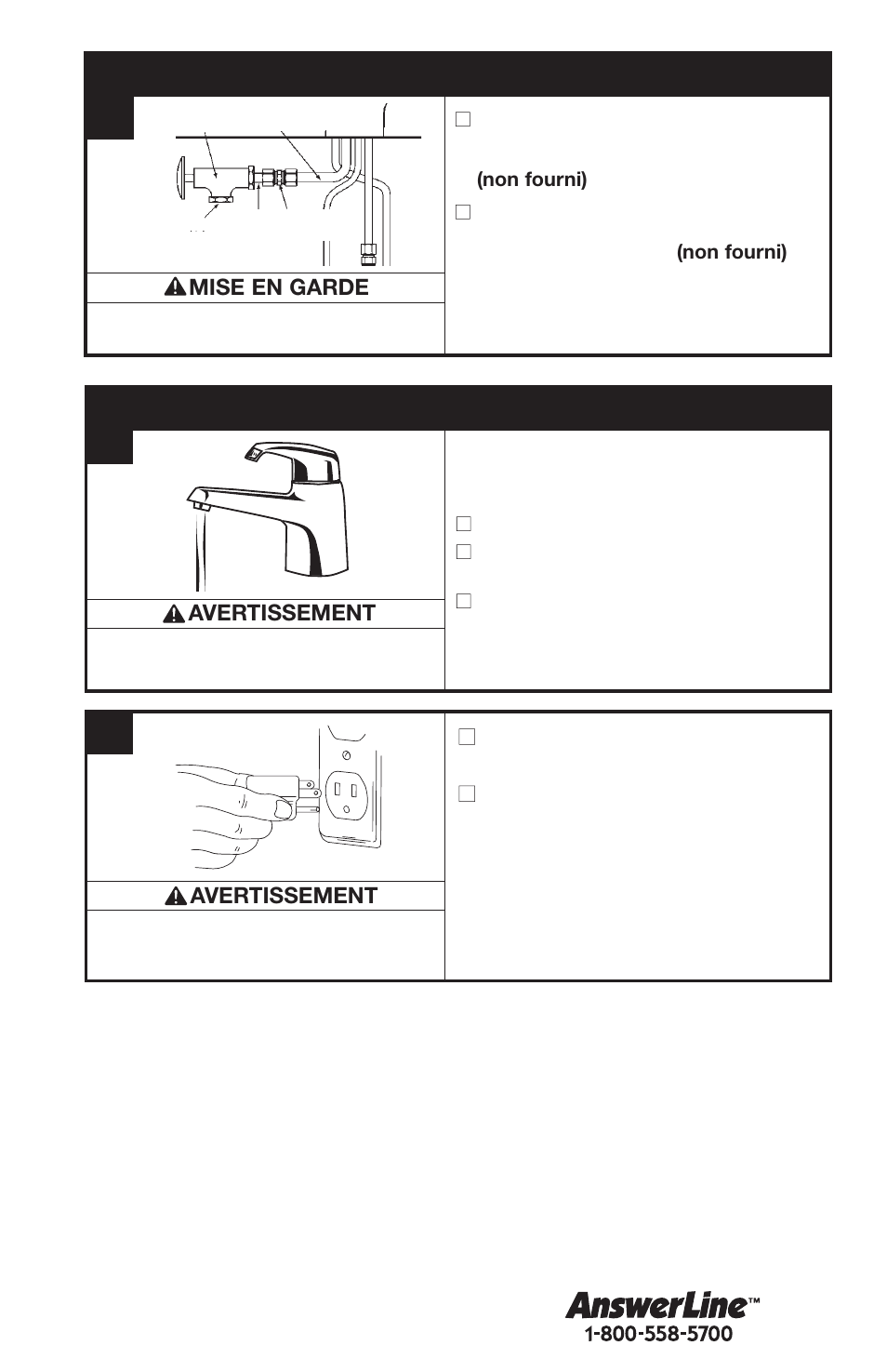 Dernier raccord d’eau, Remplir le réservoir et mettre sous tension | InSinkErator FAUCET User Manual | Page 27 / 32