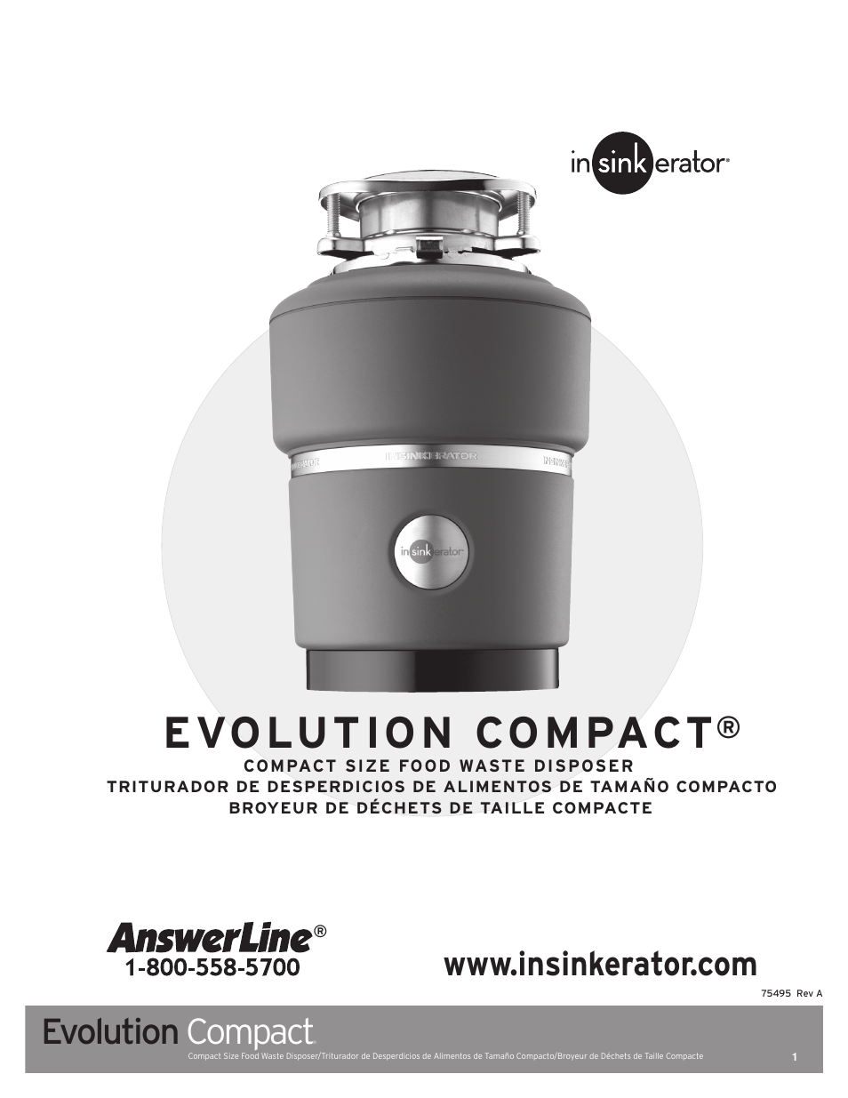 InSinkErator Evolution Compact User Manual | 14 pages