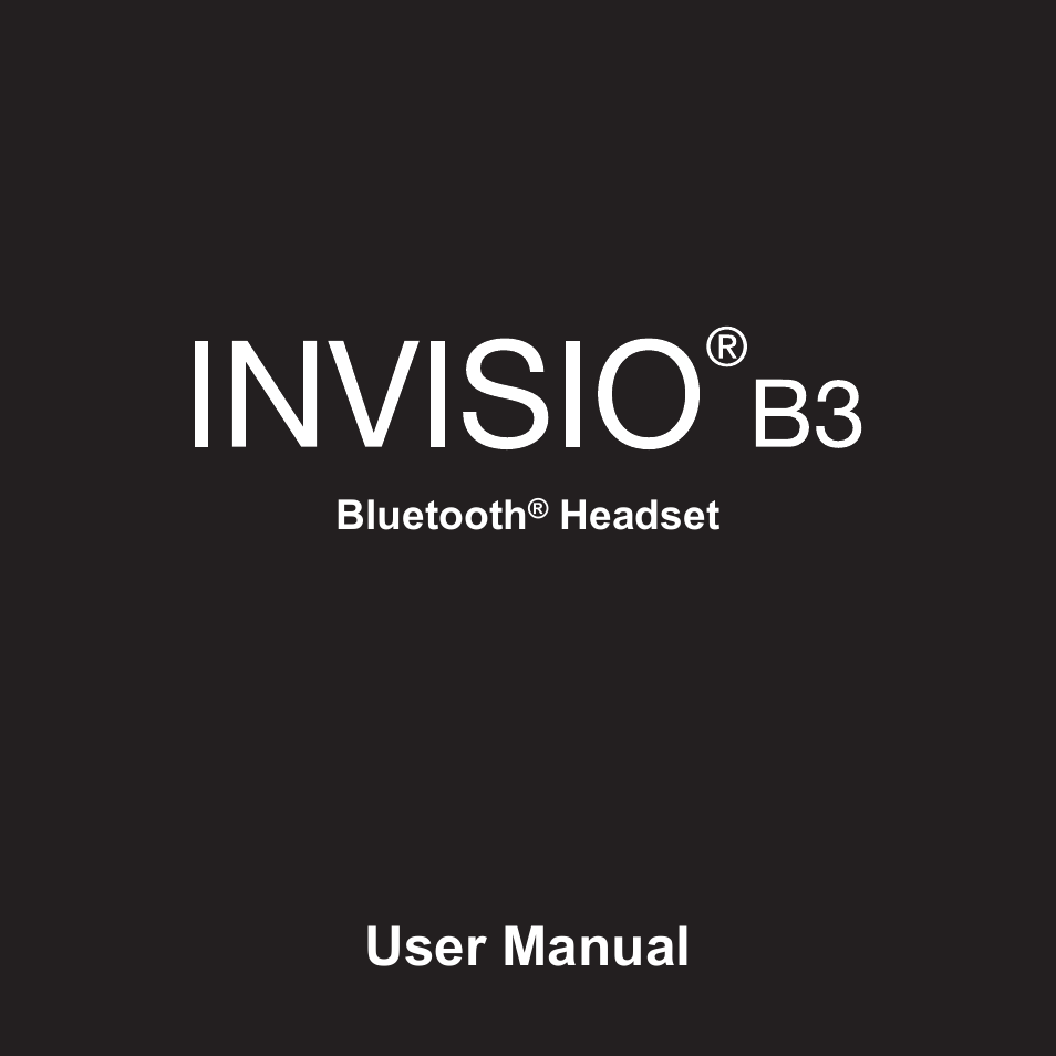 Invisio B3 User Manual | 133 pages