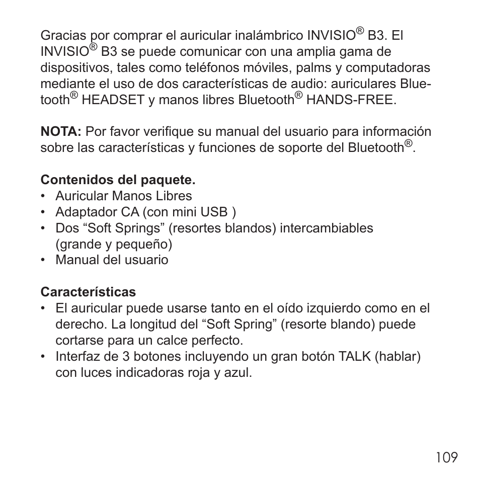 Invisio B3 User Manual | Page 109 / 133
