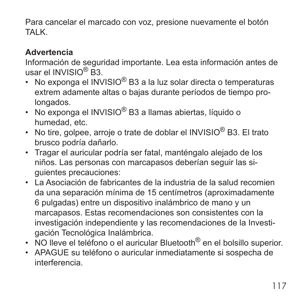 Invisio B3 User Manual | Page 117 / 133