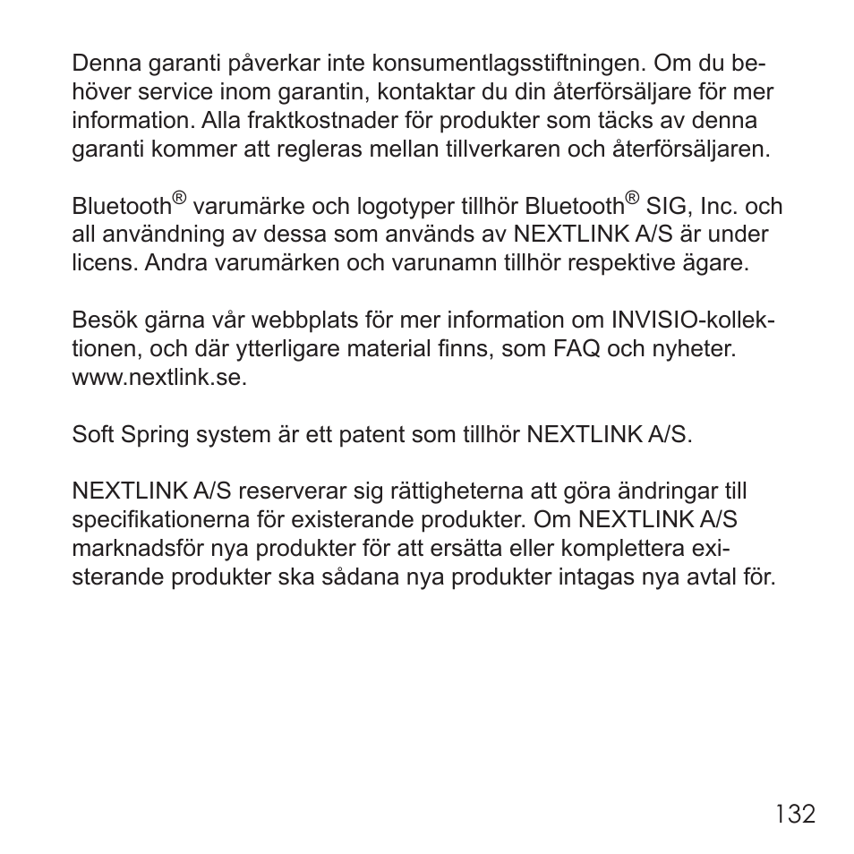 Invisio B3 User Manual | Page 132 / 133
