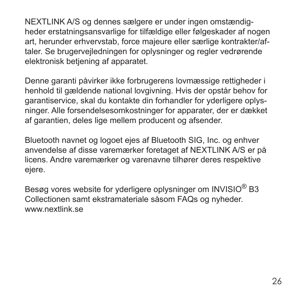 Invisio B3 User Manual | Page 26 / 133