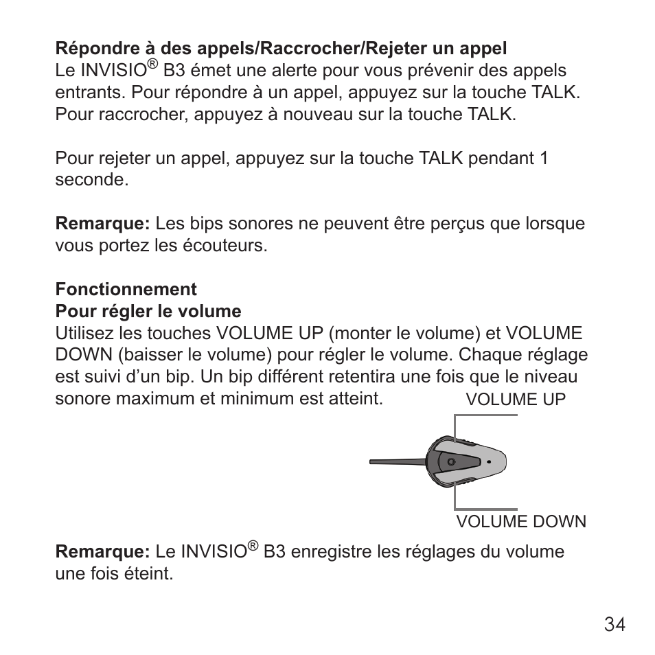 Invisio B3 User Manual | Page 34 / 133