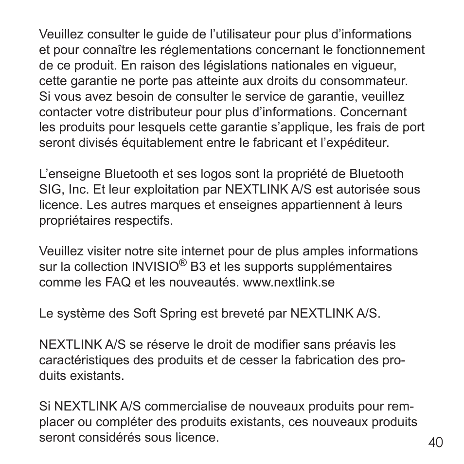 Invisio B3 User Manual | Page 40 / 133